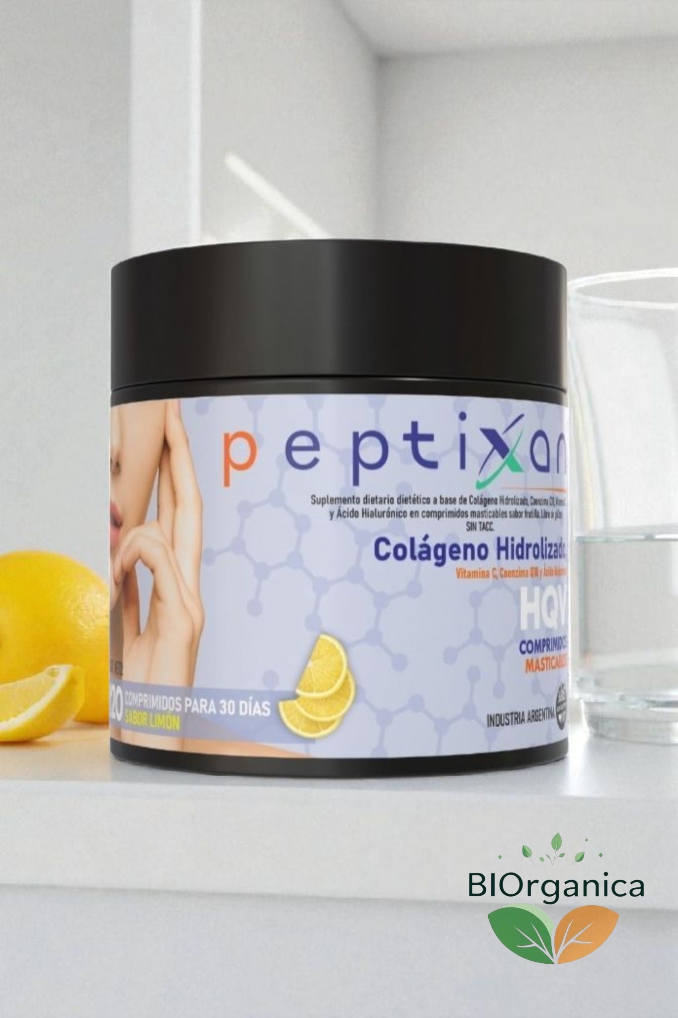 Colágeno en pastillas masticables